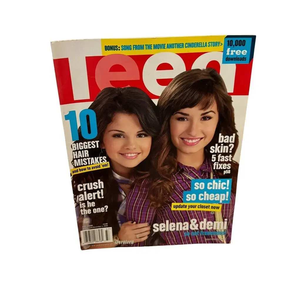 Teen Magazine Ryne Sanborn Selena Gomez Demi Lovato Sept 2008 Rare HSM Cast